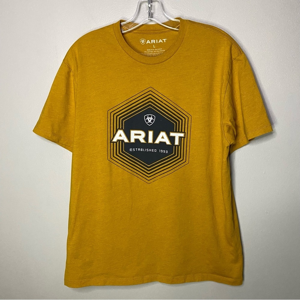Ariat tshirt‎ large yellow gold
